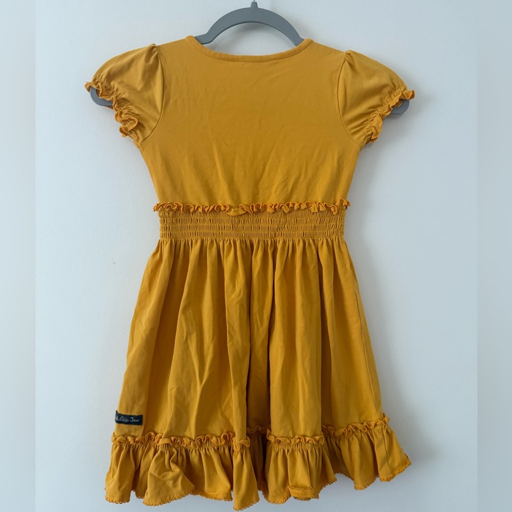 Matilda Jane Mustard Yellow Ruffle Hem Dress - Picture 5 of 10